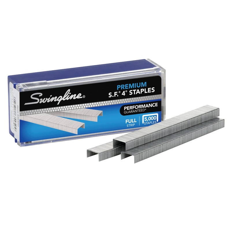 Swingline Staples, S.F. 4, Premium Staples for Desktop Staplers, 1/4" Length, 210/Strip, 5000/Box (35450) - Image 1
